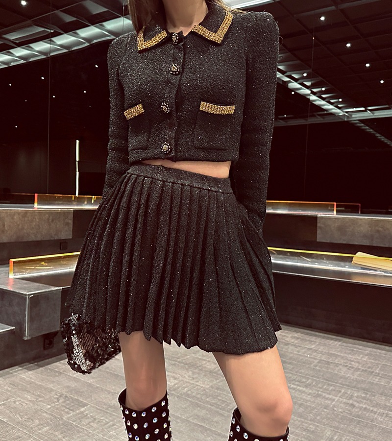 Self sequin skirt(고퀄리티)